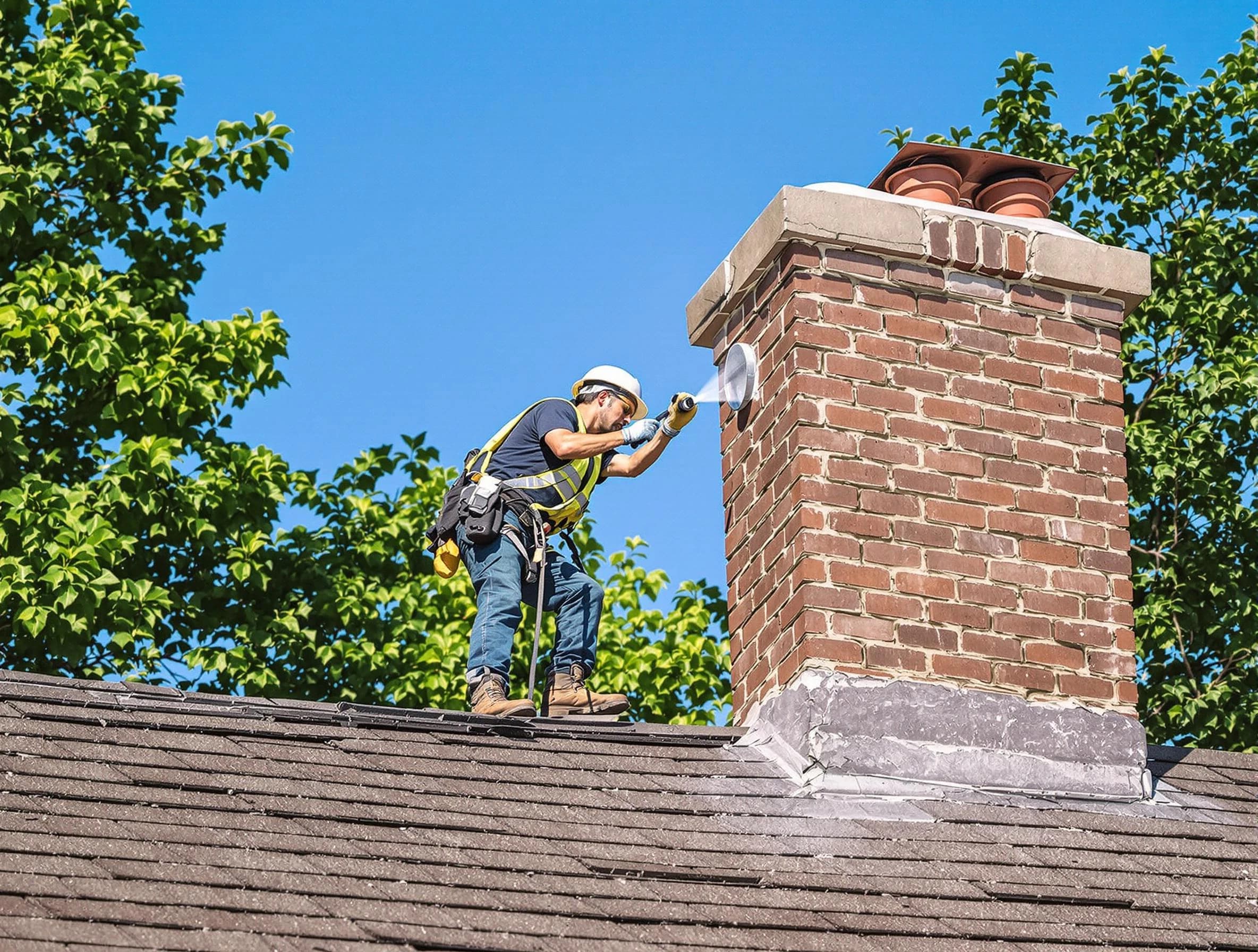 Penn Hills Chimney Sweep performing an inspection with advanced tools in Penn Hills, PA