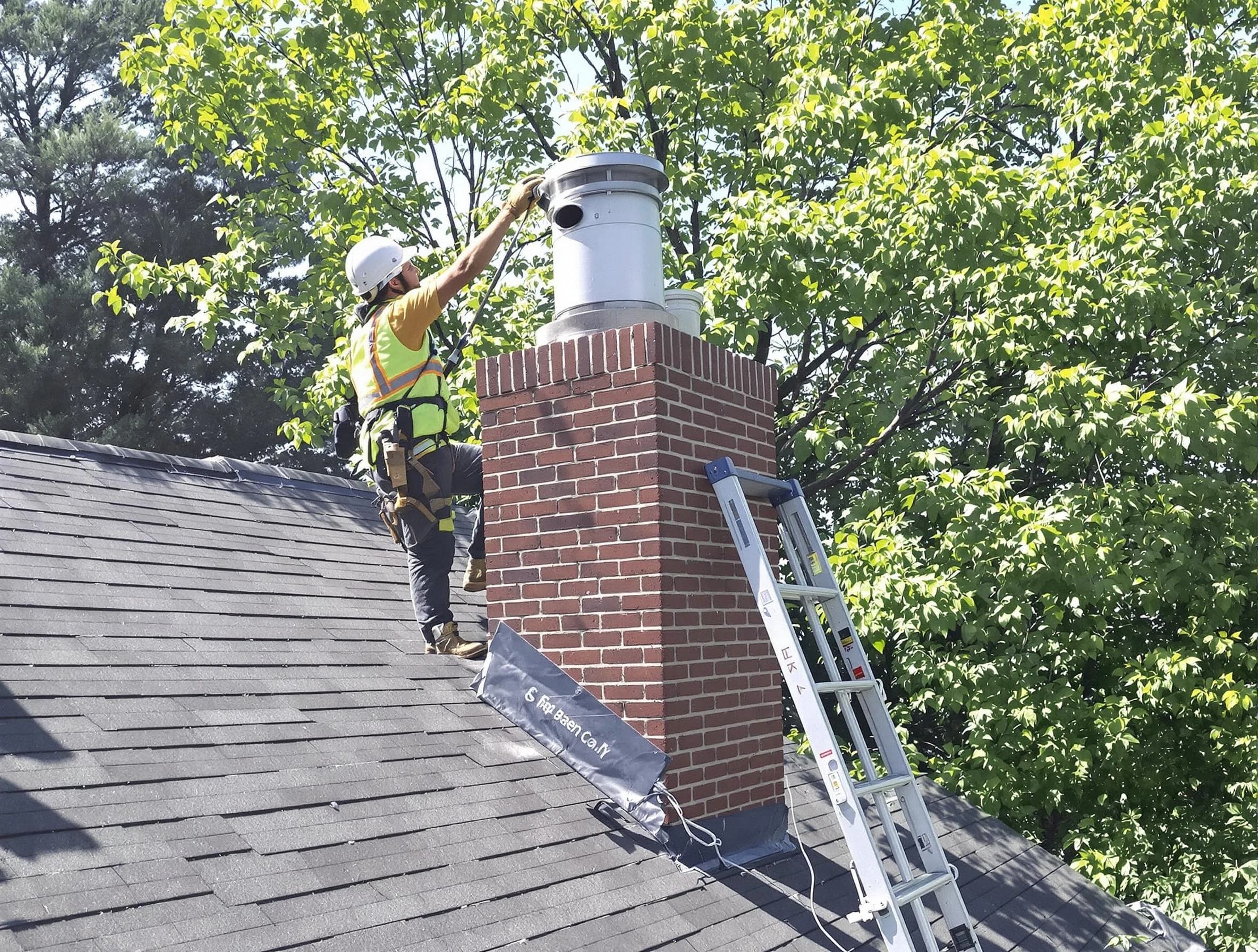 Chimney liner inspection by Penn Hills Chimney Sweep in Penn Hills, PA