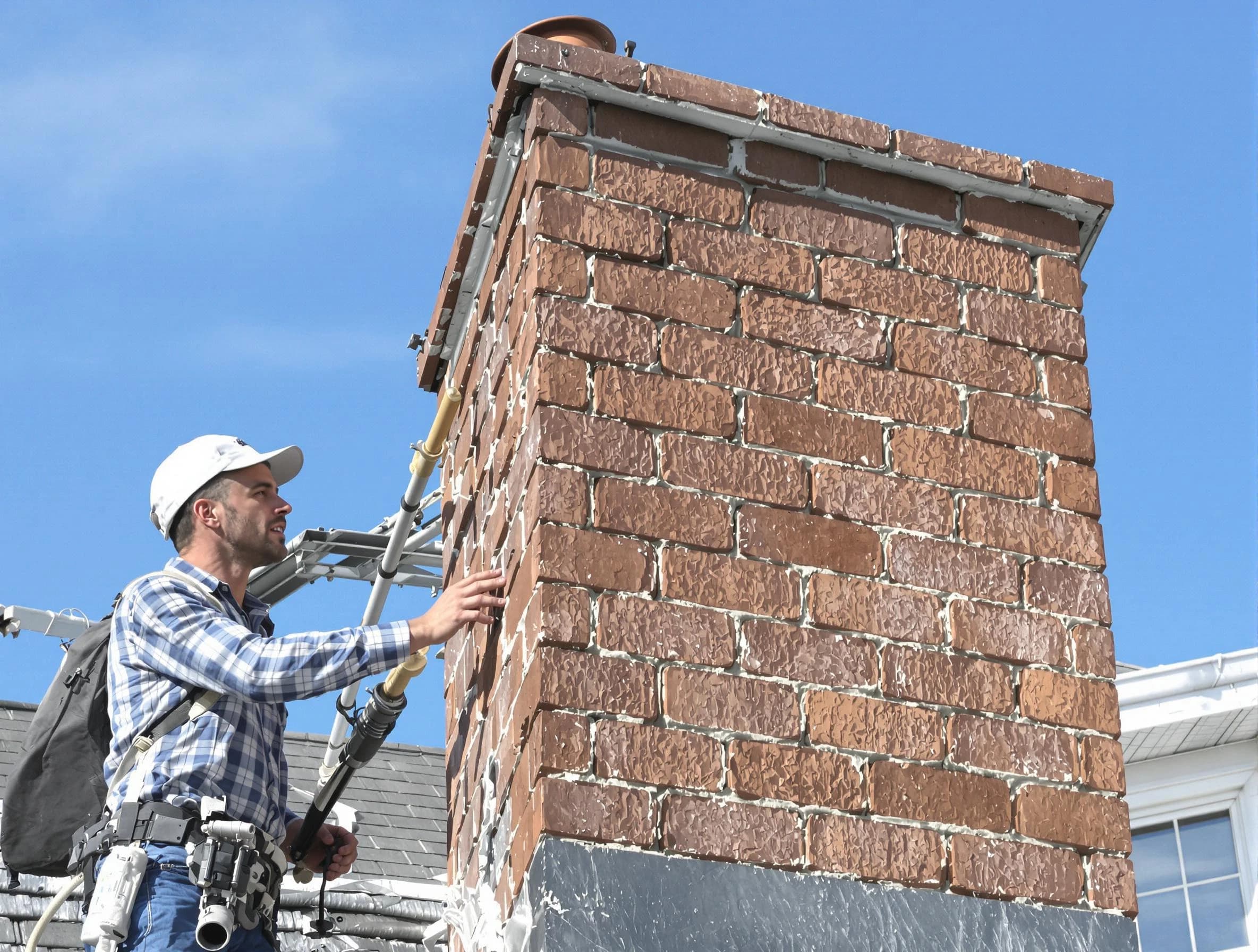 Brickwork for a chimney rebuild by Penn Hills Chimney Sweep in Penn Hills, PA