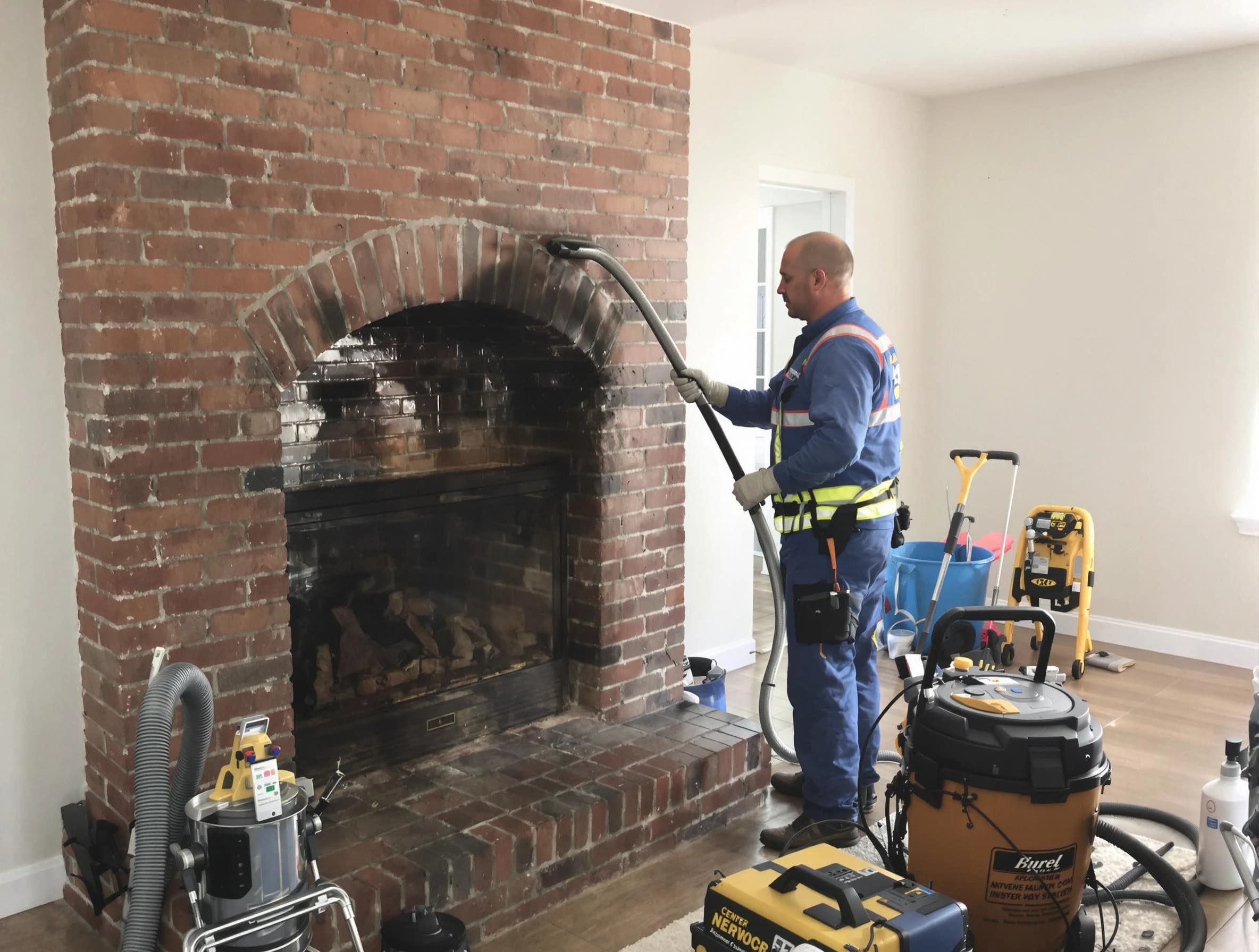 Penn Hills Chimney Sweep expert performing detailed chimney sweep in Penn Hills, PA