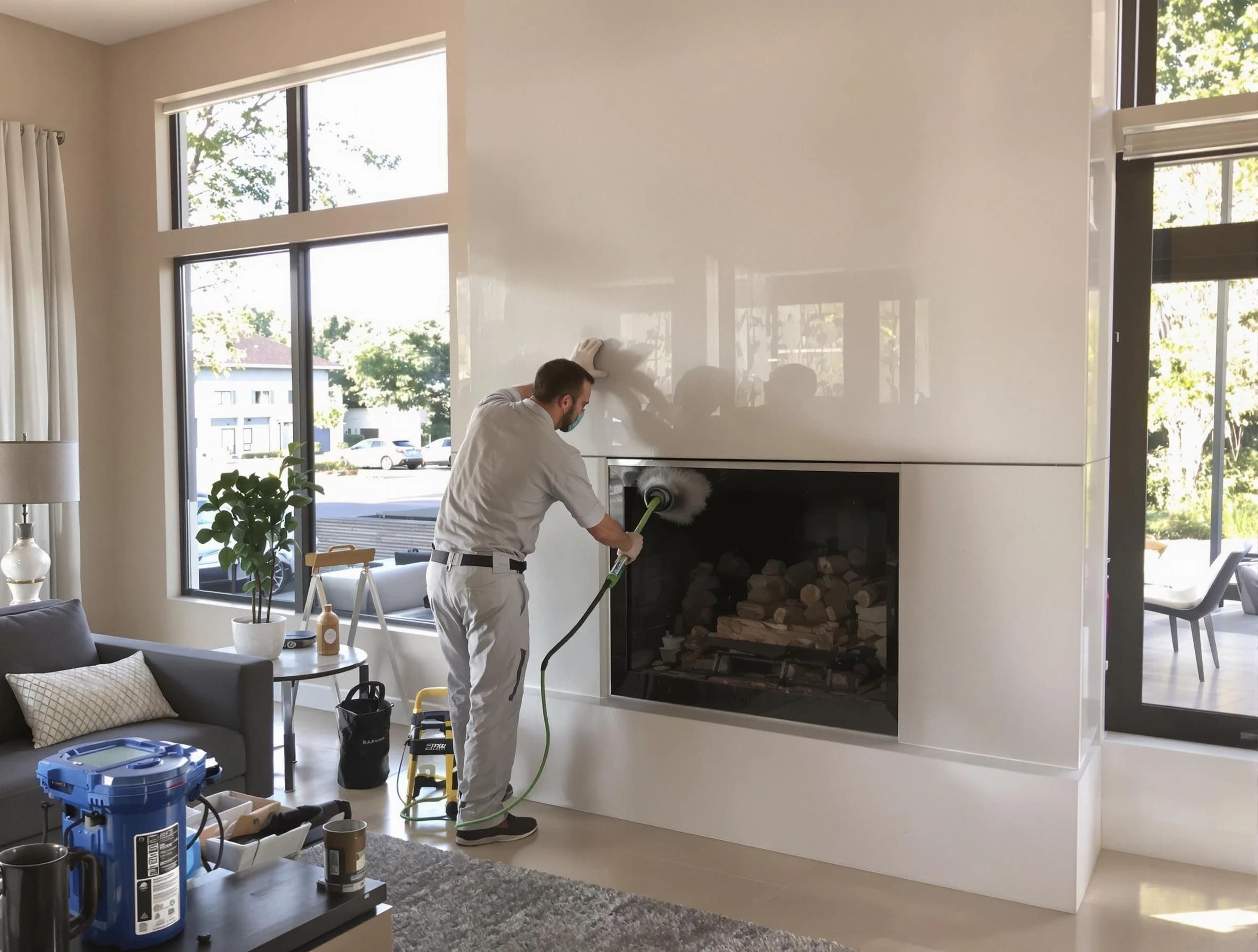 Penn Hills Chimney Sweep performing thorough soot removal in Penn Hills, PA