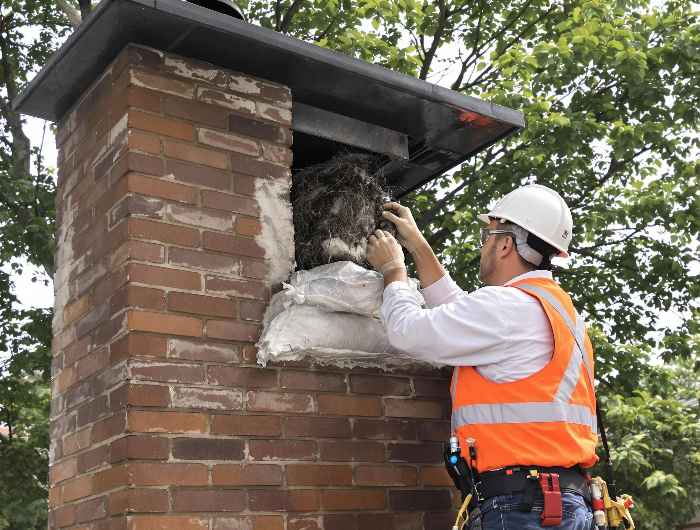 Humane removal of debris and animals by Penn Hills Chimney Sweep in Penn Hills, PA