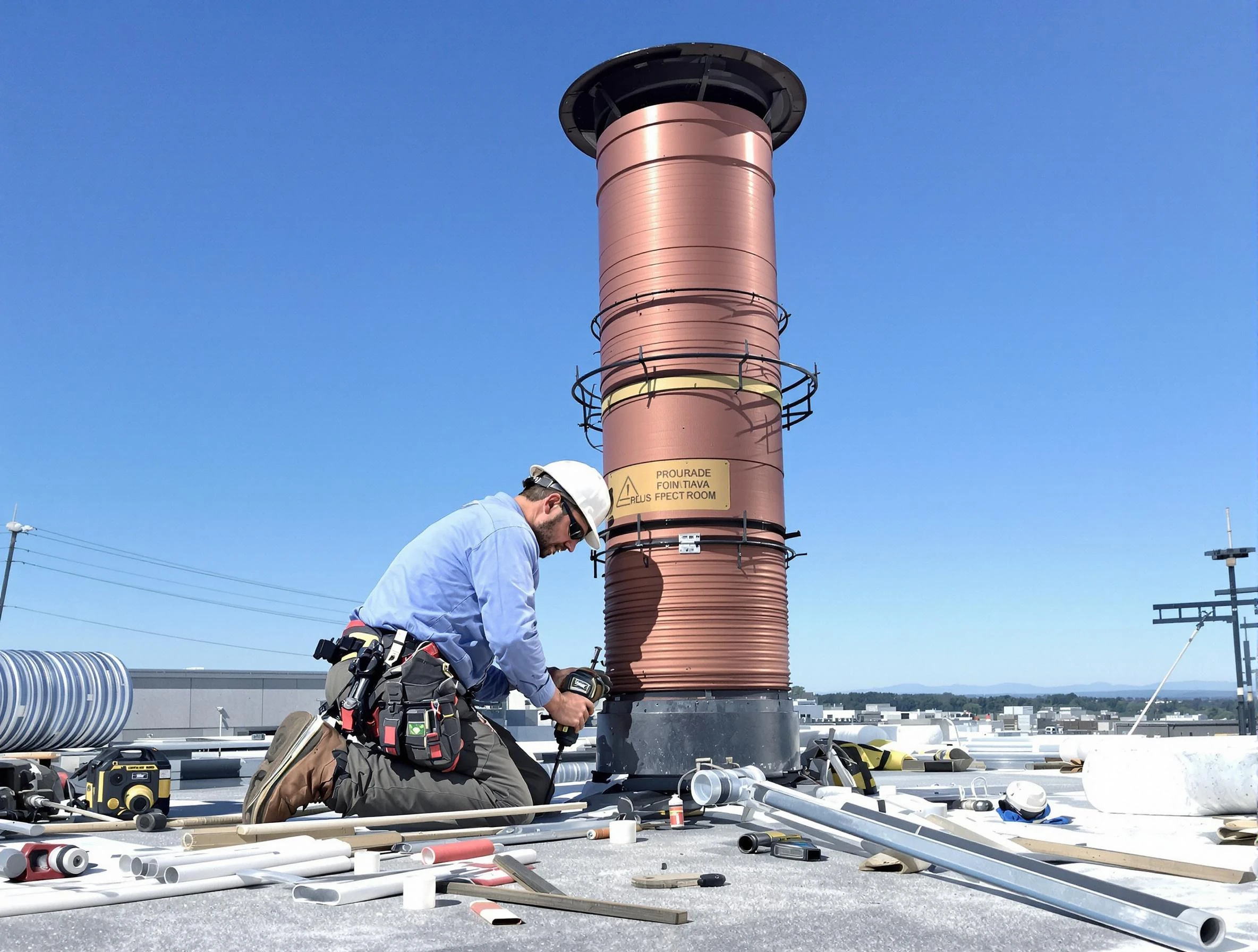 Installed chimney liner by Penn Hills Chimney Sweep in Penn Hills, PA