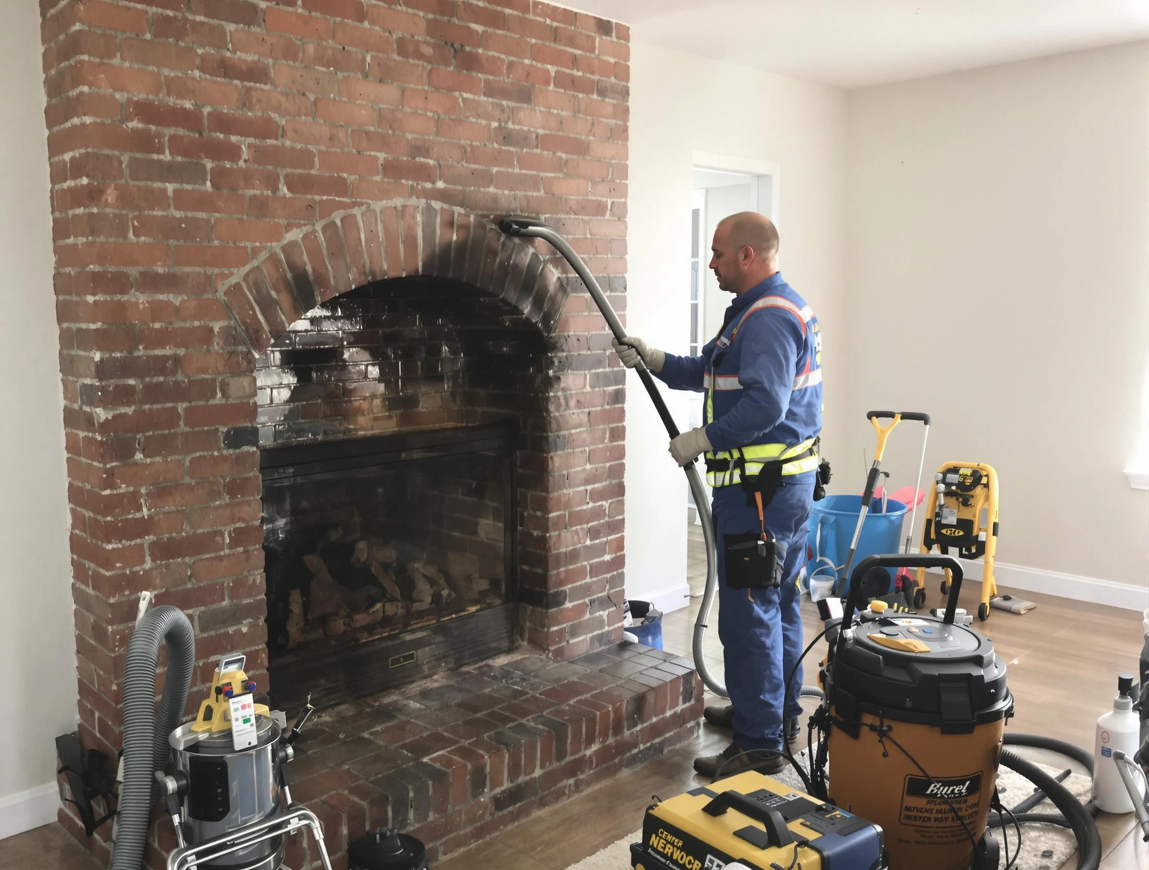Penn Hills Chimney Sweep expert performing detailed chimney sweep in Penn Hills, PA